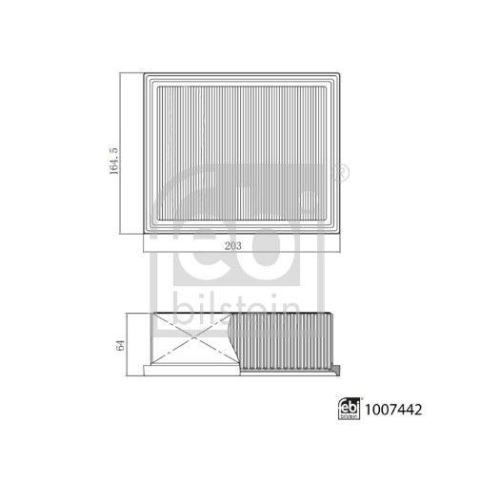 FEBI BILSTEIN 1007442 Luftfilter f&uuml;r CHERY
