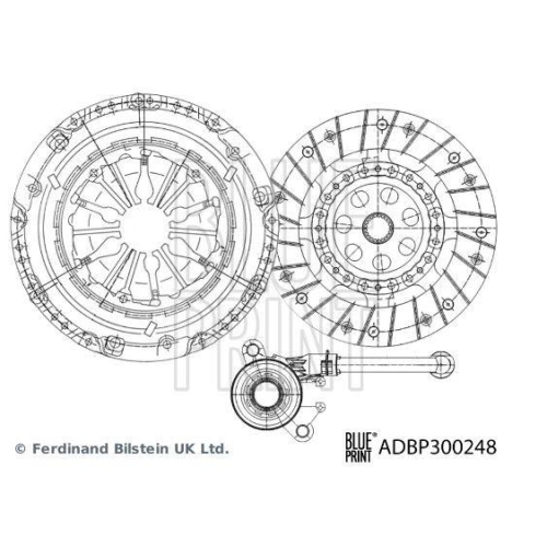 Kupplungssatz BLUE PRINT ADBP300248 f&uuml;r RENAULT