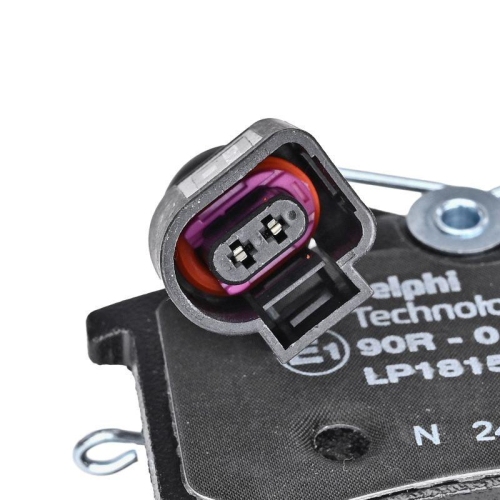 DELPHI LP1815 Bremsbelagsatz, Scheibenbremse für AUDI SEAT SKODA VW, Hinterachse