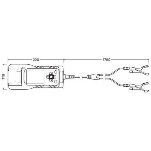 Pr&uuml;fger&auml;t, Batterie ams-OSRAM OBAG 900 OSRAM BATTERYtest PRO f&uuml;r