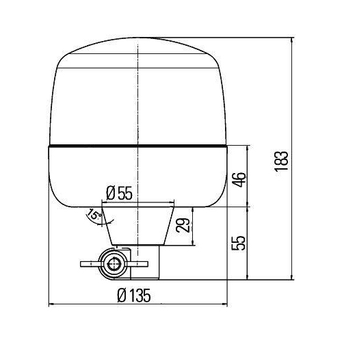 HELLA Rundumkennleuchte 2RL 010 979-111 für KRONE TEREX HÜFFERMANN