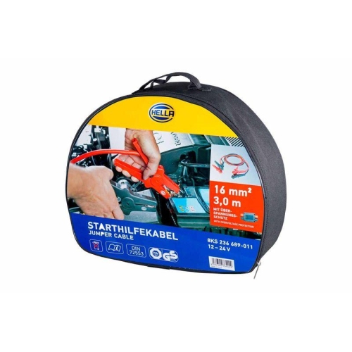 HELLA Starthilfekabel 8KS 236 689-011 f&uuml;r, f&uuml;r Fahrzeuge mit Ottomotor