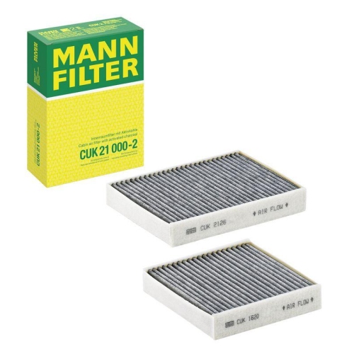 Filter, Innenraumluft MANN-FILTER CUK 21 000-2 f&uuml;r PEUGEOT