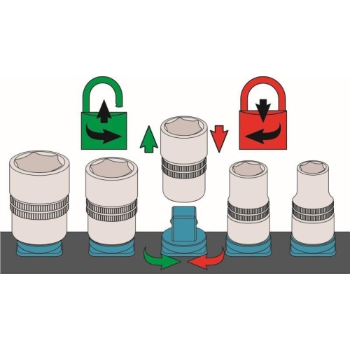 Steckschlüsseleinsatzhalter HAZET 900-SR/8 für