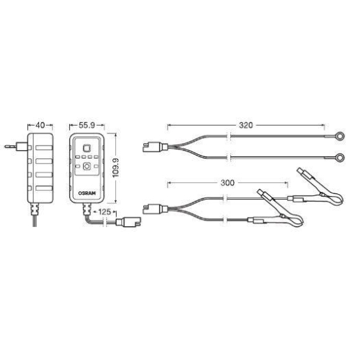 Batterieladegerät ams-OSRAM OEBCS901 BATTERYcharge 901 für