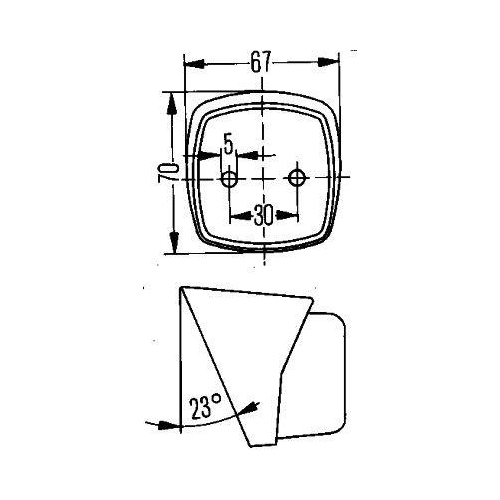 HELLA Positionsleuchte 2PF 004 081-107 f&uuml;r DAF HOBBYCAR HYMER, links, rechts