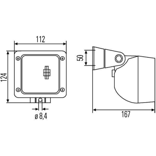 HELLA Arbeitsscheinwerfer 1GA 996 083-011 f&uuml;r SCANIA STEYR CASE IH LIEBHERR