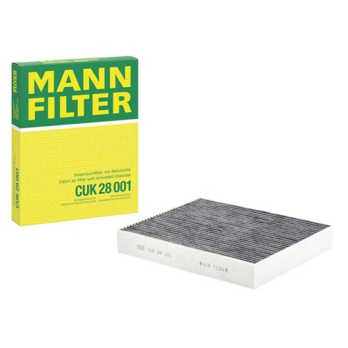 Filter, Innenraumluft MANN-FILTER CUK 28 001 f&uuml;r FORD, hinter dem Handschuhfach