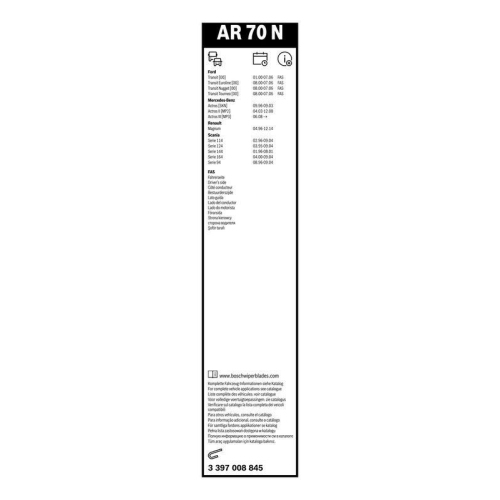 Wischblatt BOSCH 3 397 008 845 Aerotwin Retro für, beifahrerseitig, fahrerseitig