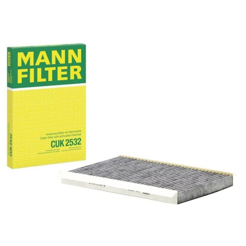 Filter, Innenraumluft MANN-FILTER CUK 2532 f&uuml;r HYUNDAI, hinter dem Handschuhfach