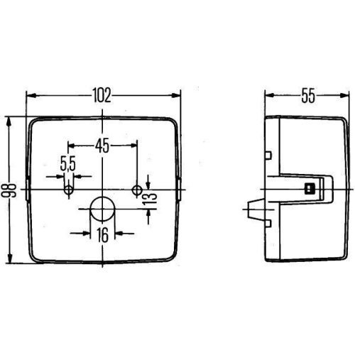 HELLA Heckleuchte 2SE 004 623-001 für DAF KÄSSBOHRER OPEL VOLVO HOLDER STEINBOCK