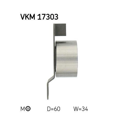 Spannrolle, Zahnriemen SKF VKM 17303 f&uuml;r MG ROVER LAND ROVER, links