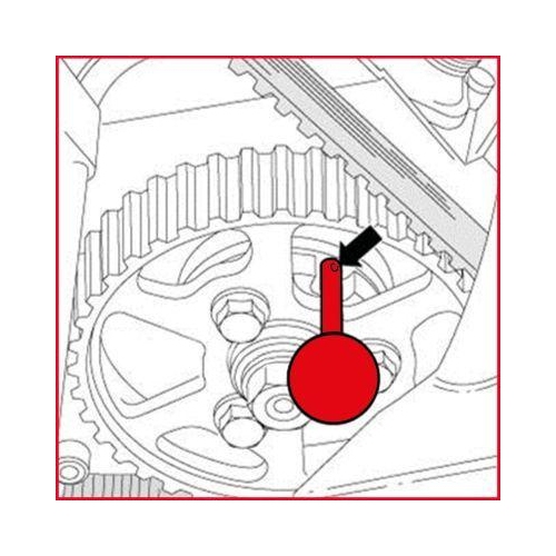 Einstellwerkzeugsatz, Steuerzeiten KS TOOLS 400.2700 für