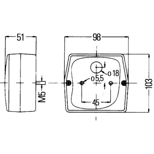 HELLA Heckleuchte 2SE 998 530-061 für VOLVO MASSEY FERGUSON STILL LINDE REFORM