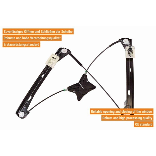 VAICO Fensterheber links und rechts elektrisch vorne V10-7651 + V10-7652 f&uuml;r VW