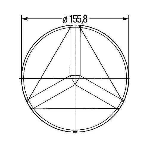 HELLA R&uuml;ckstrahler 8RA 343 220-007 f&uuml;r SCANIA HYMER, hinten