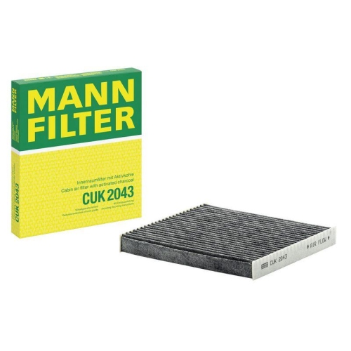 Filter, Innenraumluft MANN-FILTER CUK 2043 f&uuml;r MAZDA, hinter dem Handschuhfach