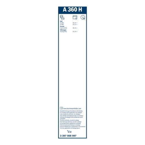 Wischblatt BOSCH 3 397 008 997 Rear Aerotwin für AUDI PORSCHE VW, hinten