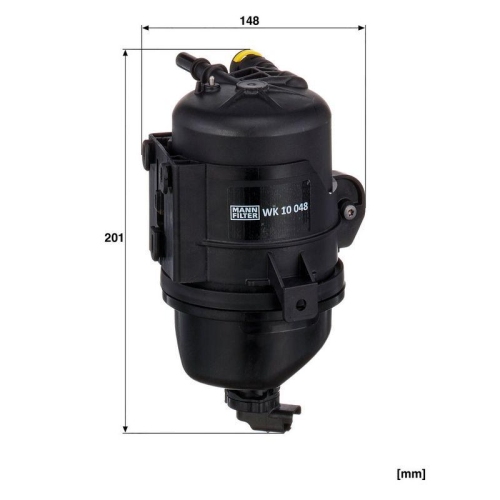Kraftstofffilter MANN-FILTER WK 10 048 f&uuml;r LAND ROVER