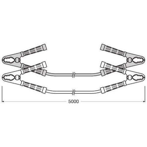 Starthilfekabel ams-OSRAM OSC500A STARTER CABLE 1200A für