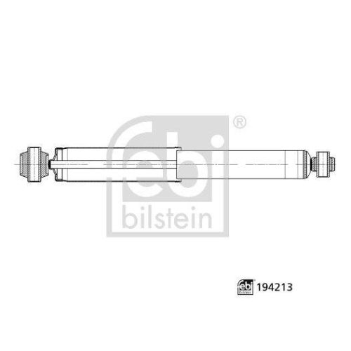 FEBI BILSTEIN Sto&szlig;d&auml;mpfer 194213 f&uuml;r MERCEDES-BENZ VW, Hinterachse links