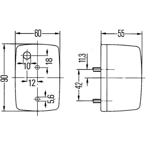 Blinkleuchte HELLA 2BA 002 652-101 f&uuml;r AEBI DAF MAN MERCEDES-BENZ VOLVO FAUN O&K