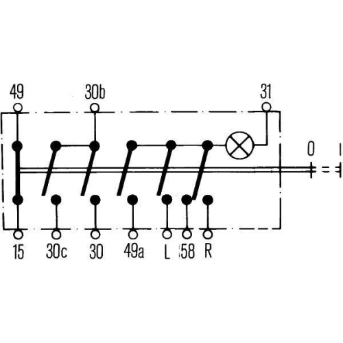 HELLA Warnblinkschalter 6HF 002 372-041 für AUWÄRTER MAN MERCEDES-BENZ VOLVO