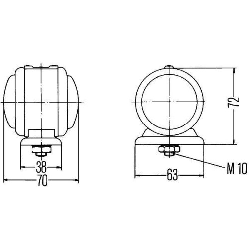 Begrenzungsleuchte HELLA 2TJ 001 633-211 f&uuml;r AEBI DAF FORD IVECO MAN SCANIA FAUN