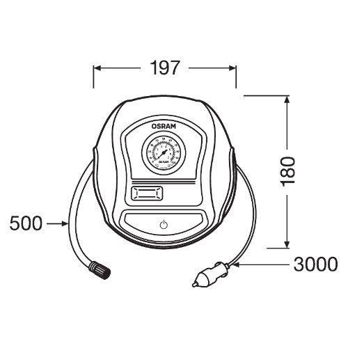 Druckluftreifenprüfer/-füller ams-OSRAM OTI200 TYREinflate 200 für