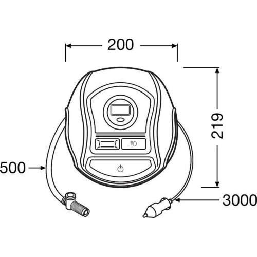 Druckluftreifenprüfer/-füller ams-OSRAM OTI400 TYREinflate 400 für