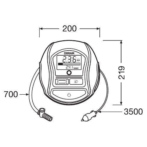 Druckluftreifenprüfer/-füller ams-OSRAM OTI1000 TYREinflate 1000 für
