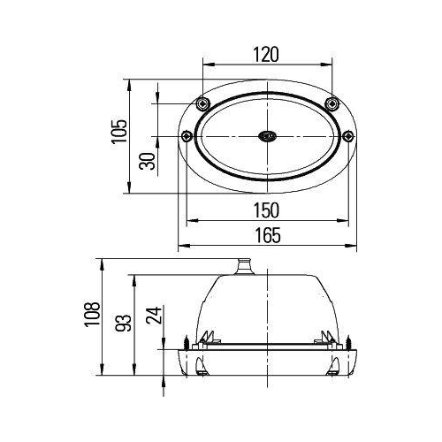 HELLA Hauptscheinwerfer 1BA 996 261-021 f&uuml;r K&Auml;SSBOHRER BOMAG ATLAS COPCO HAMM