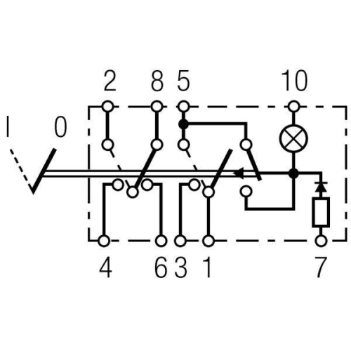 HELLA Warnblinkschalter 6HH 007 832-301 für SISU HOLDER GOLDHOFER SOLARIS