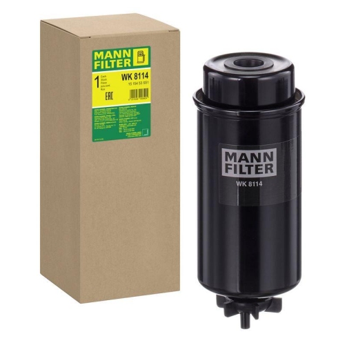 Kraftstofffilter MANN-FILTER WK 8114 f&uuml;r CASE IH JOHN DEERE SPERRY NEW HOLLAND