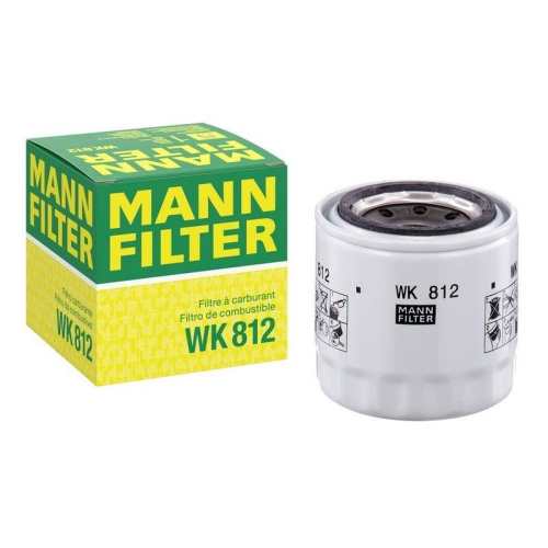 Kraftstofffilter MANN-FILTER WK 812 f&uuml;r DAIHATSU TOYOTA HINO CASE IH HITACHI JCB