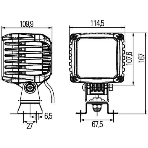 HELLA Arbeitsscheinwerfer 1GA 996 192-081 für