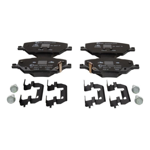 Bremsbelagsatz, Scheibenbremse ATE 13.0460-5662.2 f&uuml;r FIAT JEEP, Vorderachse