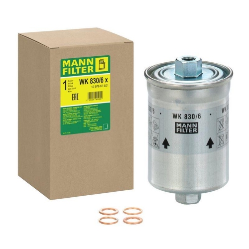 Kraftstofffilter MANN-FILTER WK 830/6 x f&uuml;r FIAT JAGUAR SAAB VOLVO VAG