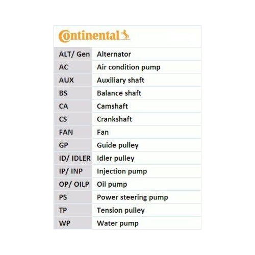 Keilrippenriemensatz CONTINENTAL CTAM 6PK1560K1 f&uuml;r