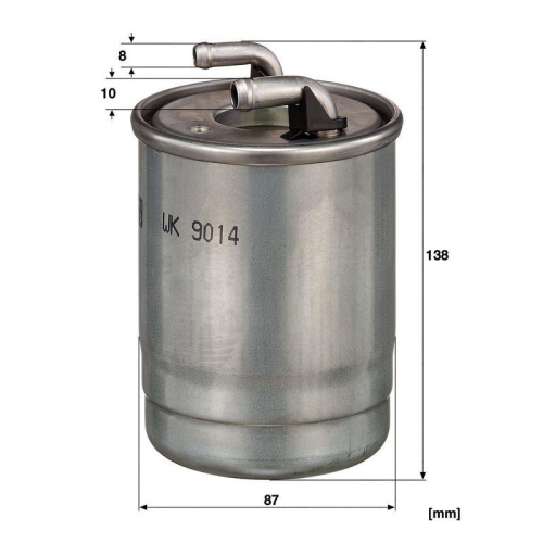 Kraftstofffilter MANN-FILTER WK 9014 z f&uuml;r MERCEDES-BENZ