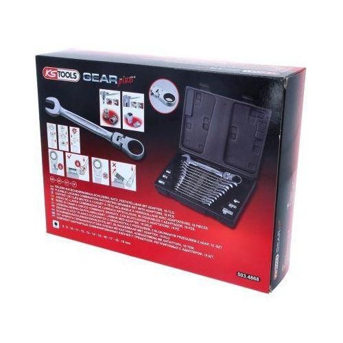 Ratschen-Ringgabelschl&uuml;sselsatz KS TOOLS 503.4868 f&uuml;r