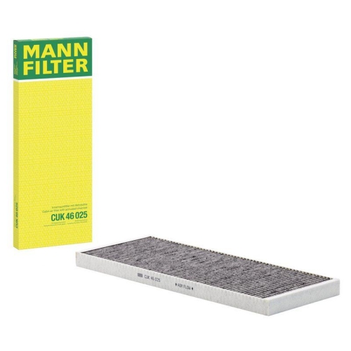 Filter, Innenraumluft MANN-FILTER CUK 46 025 f&uuml;r TESLA, unter der Mittelkonsole