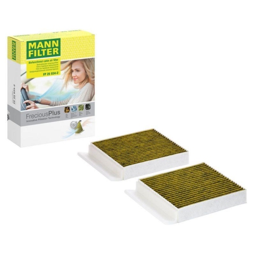 Filter, Innenraumluft MANN-FILTER FP 25 034-2 FreciousPlus f&uuml;r MERCEDES-BENZ