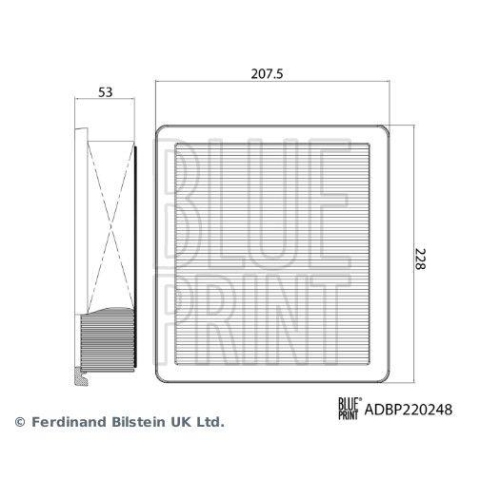 BLUE PRINT ADBP220248 Luftfilter f&uuml;r MG