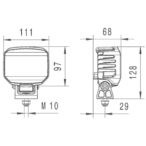 HELLA Arbeitsscheinwerfer 1GA 996 488-001 f&uuml;r DOOSAN DIECI
