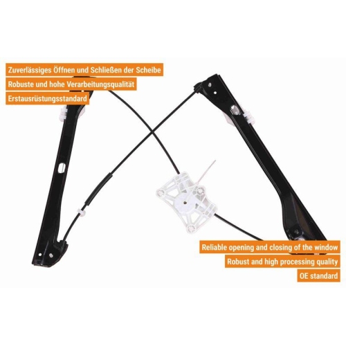 VAICO Fensterheber links und rechts elektrisch vorne V10-7604 + V10-7605 f&uuml;r SKODA