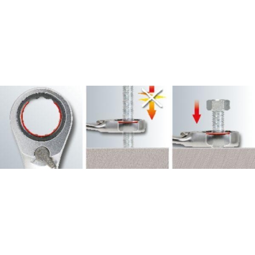 Ratschen-Ringgabelschlüsselsatz KS TOOLS 503.4955 für