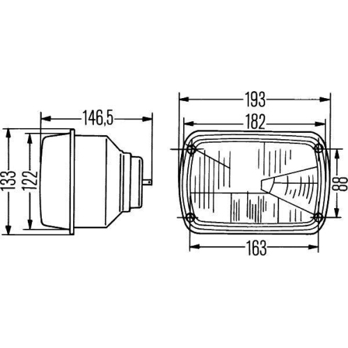 HELLA Hauptscheinwerfer 1AD 003 305-001 für IVECO, links, rechts