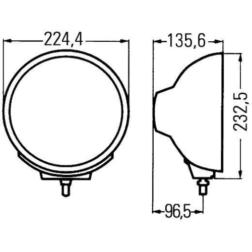 HELLA Fernscheinwerfer 1F8 007 560-621 f&uuml;r, links, rechts