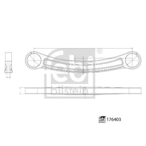 FEBI BILSTEIN Lenker, Radaufh&auml;ngung 176403 f&uuml;r MERCEDES-BENZ, Hinterachse, links